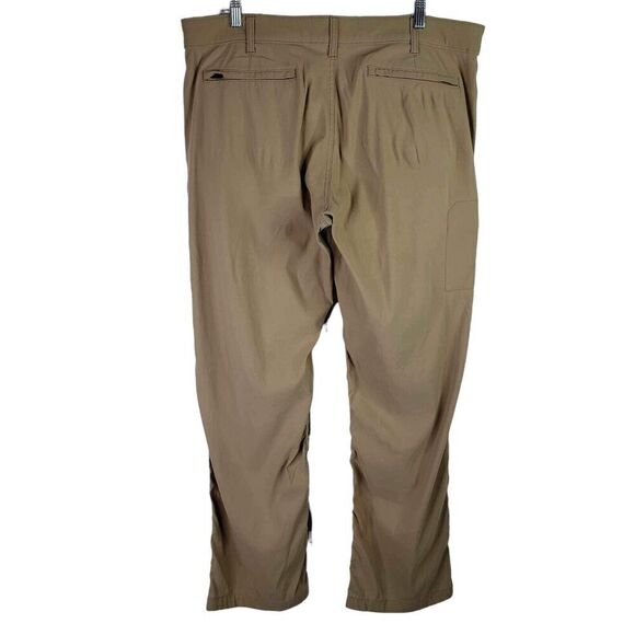 Eddie Bauer TravexPants Mens 36x32 Khaki Hiking Stretch Nylon Straight Leg - Picture 3 of 9